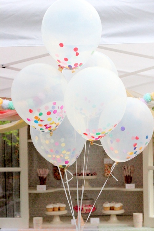 balony i confetti
