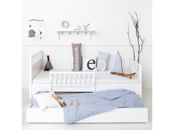 białe łóżko dla dziecka skandynawskie meble skandynawski styl oliver furniture