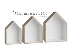 białe domki bloomingville półki sklep