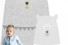 Bears mother and child light grey