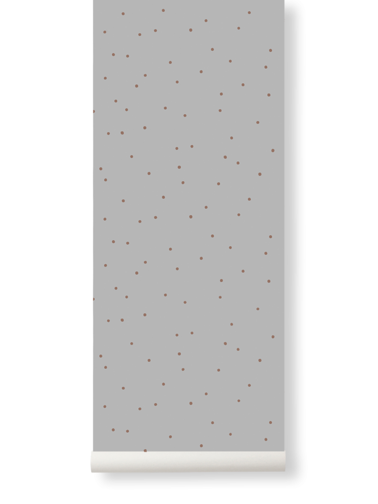 Tapeta Ferm Living Dots Grey szara kropki + KLEJ